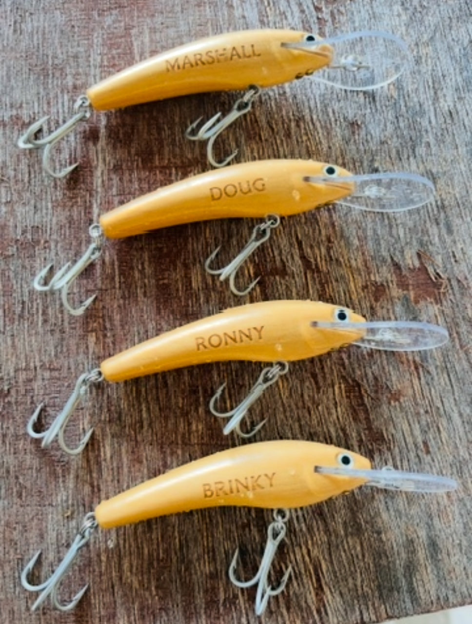 Personalised Timber Lure - Guttermaster 100 Nude Finish