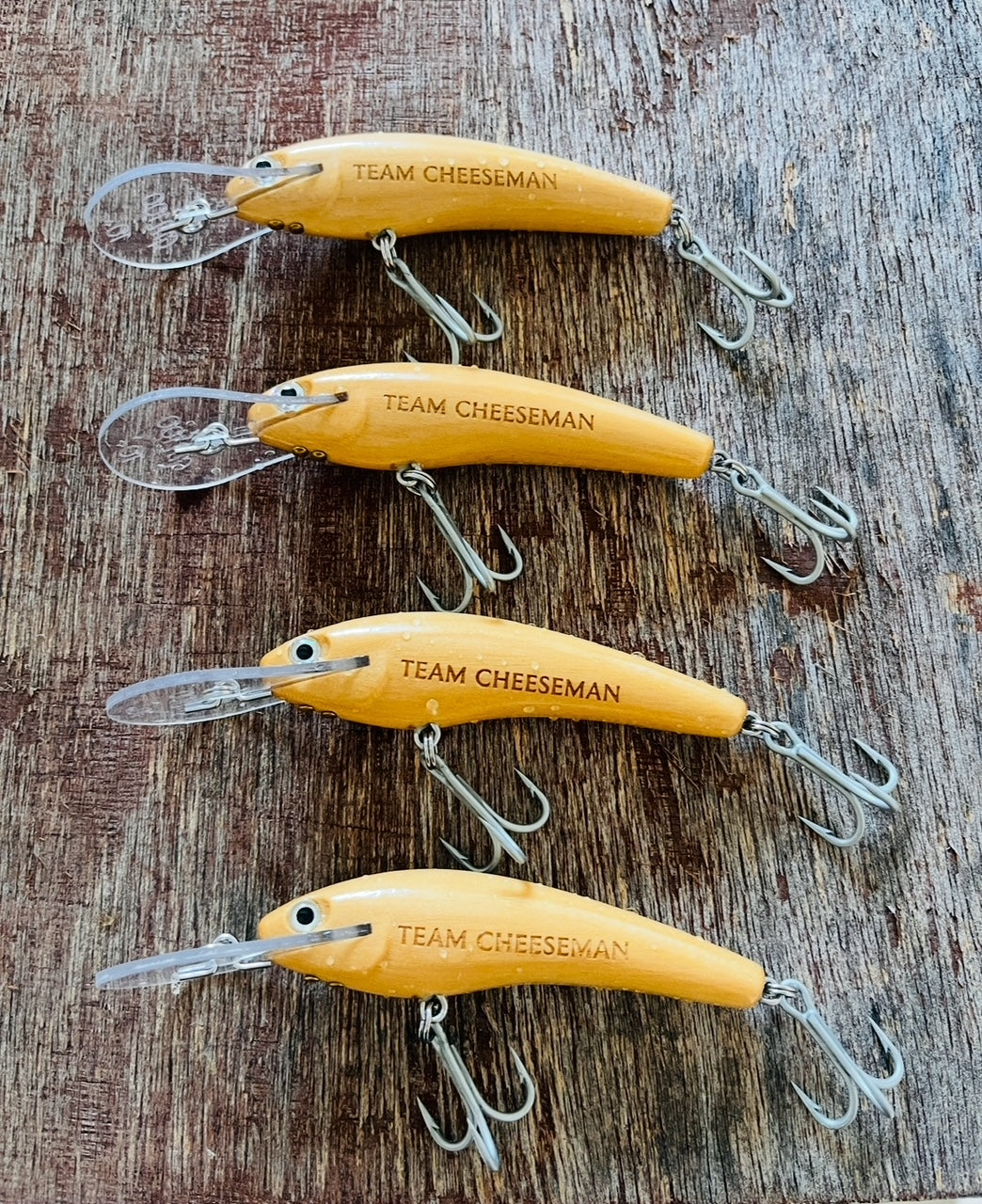 custom engraved fishing lures australia Personalised Timber Lure - Guttermaster 100 Nude Finish - Old Dog Lures