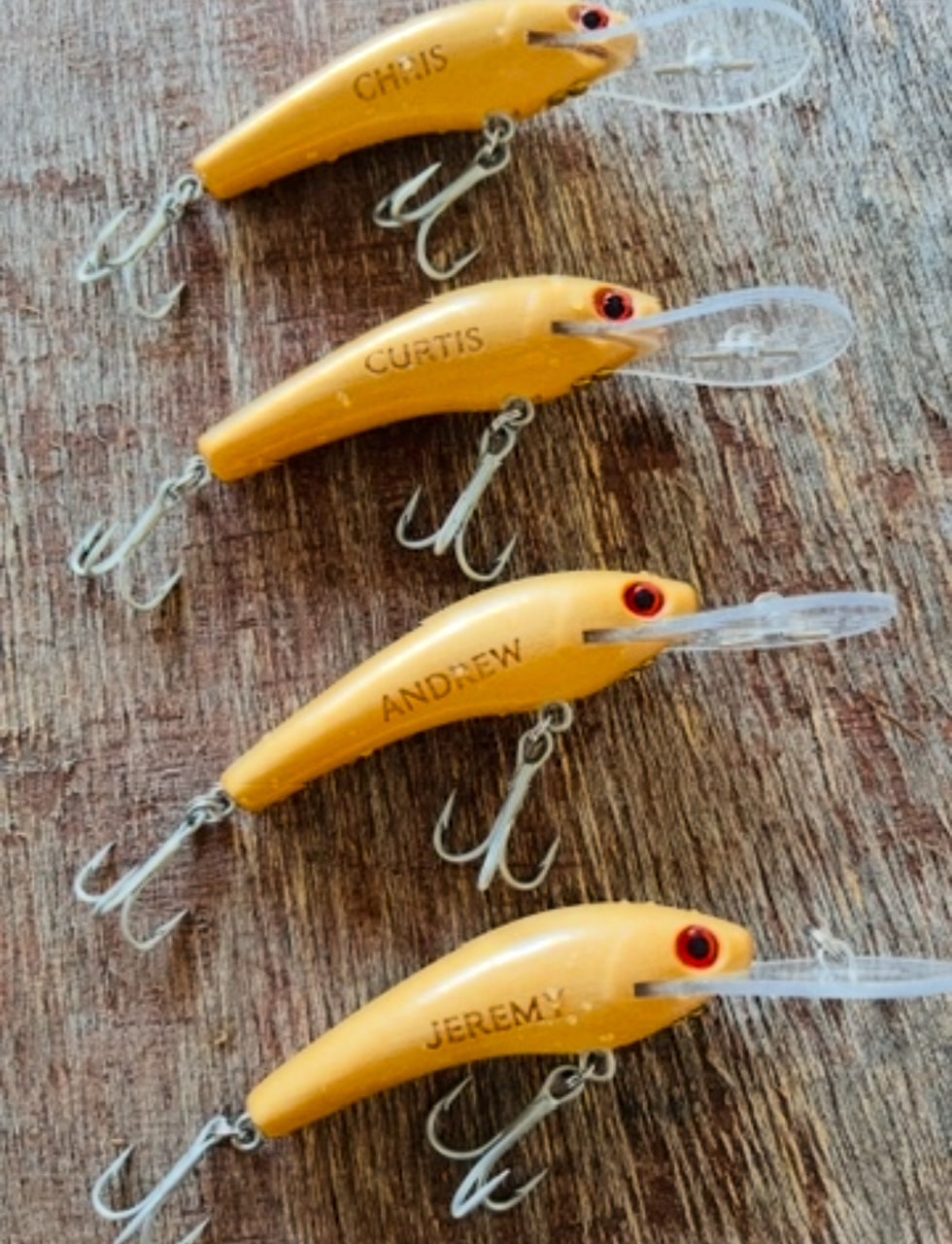 Personalised Timber Lure - Guttermaster 100 Nude Finish