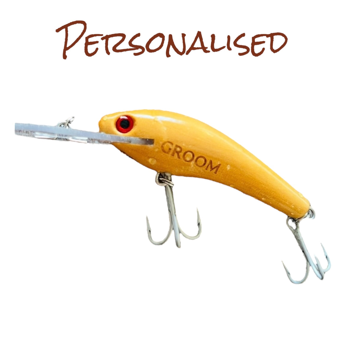 Personalised Timber Lure - Guttermaster 100 Nude Finish