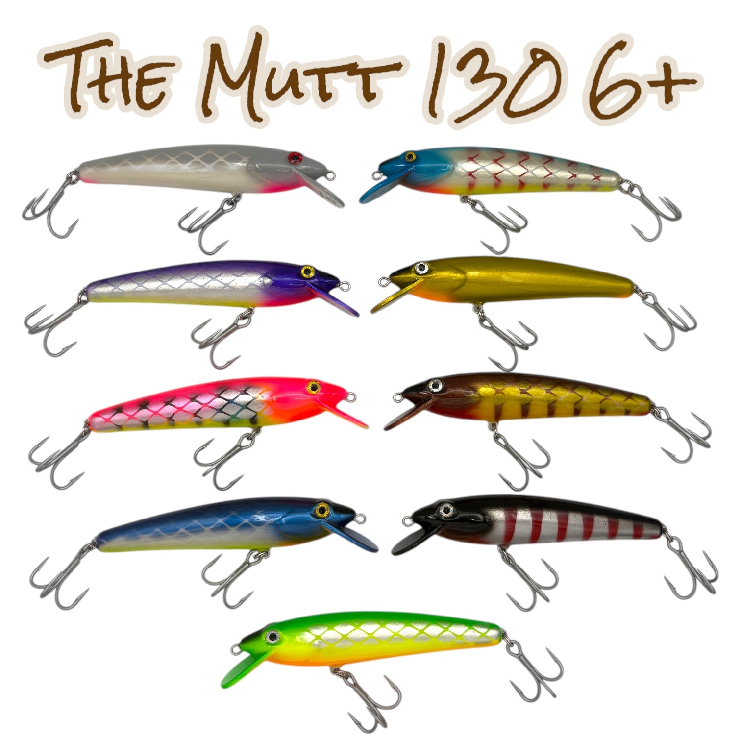 Mutt - 130mm handcrafted wooden fishing lure - Old Dog Lures