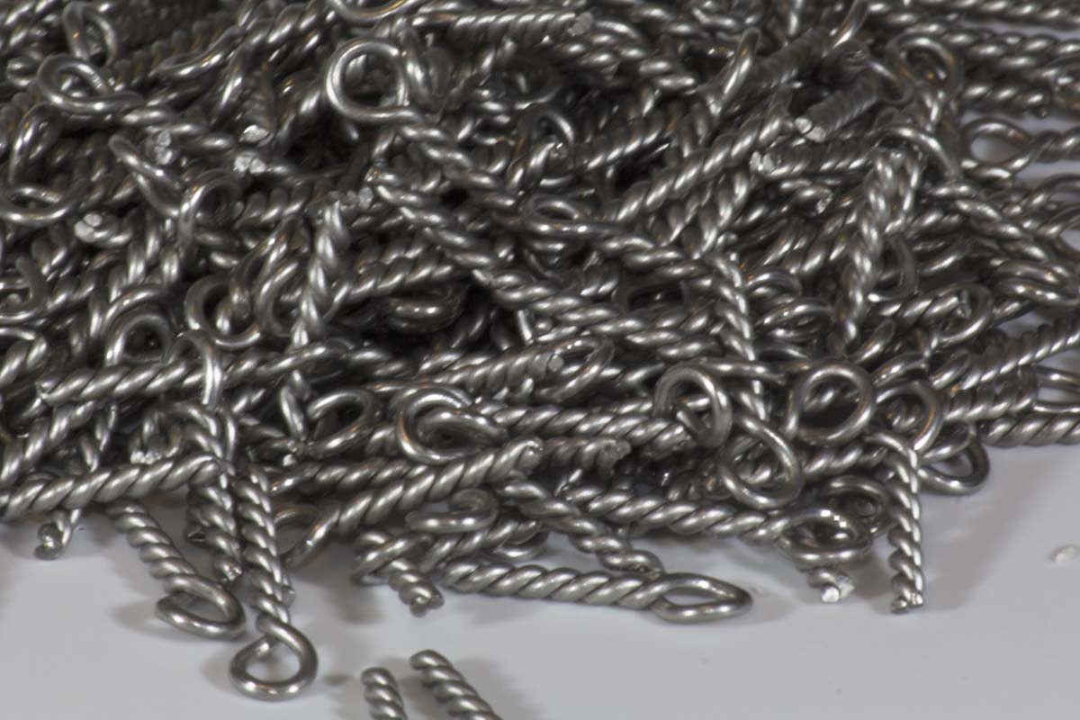 Old Dog Custom made Twisted Wire Eyelets - 1.2mmx30mm