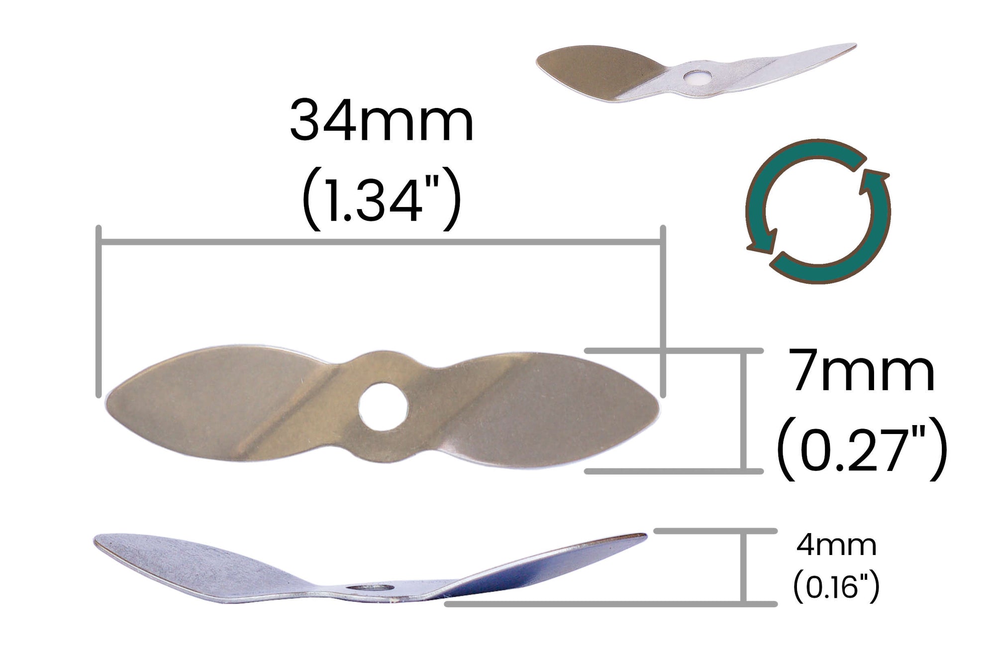 Old Dog Custom Made  Props - 7mmx34mm
